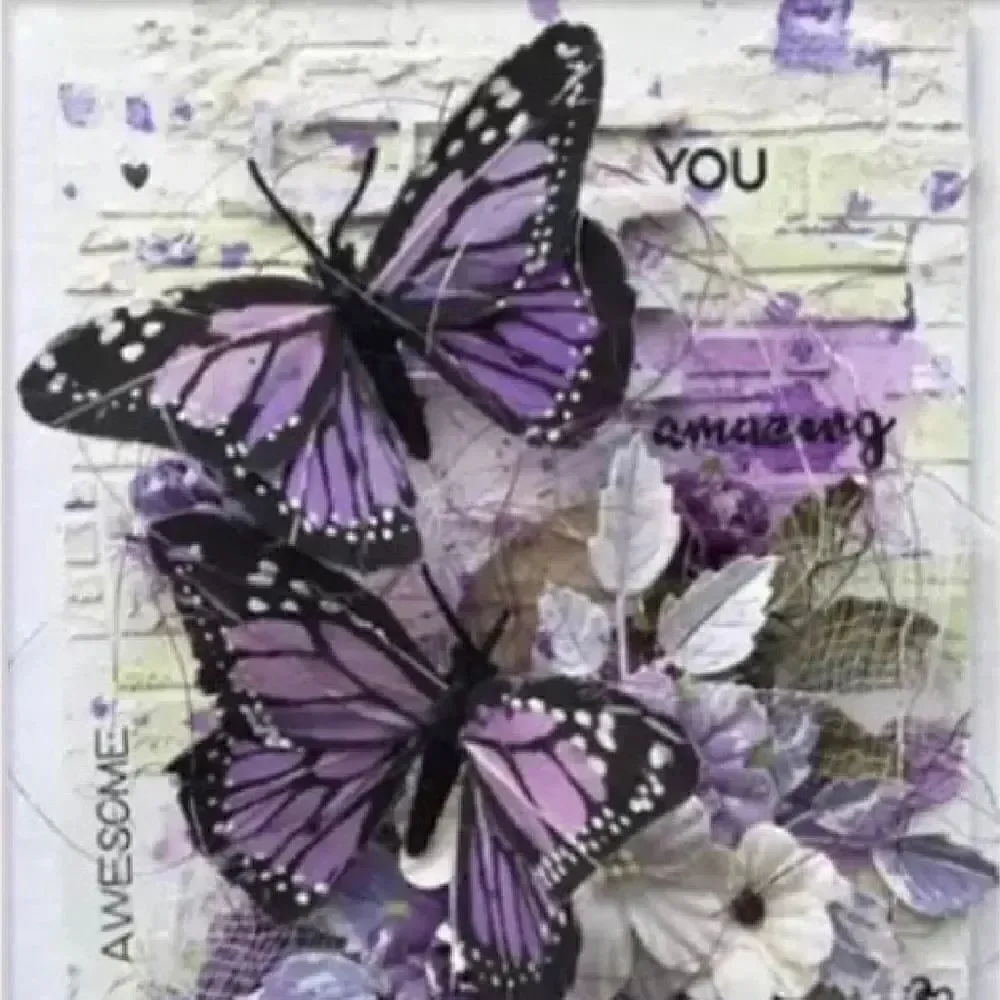 PURPLE BUTTERFLY Diamond Painting